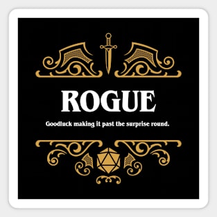 Rogue Class Tabletop RPG Gaming Magnet